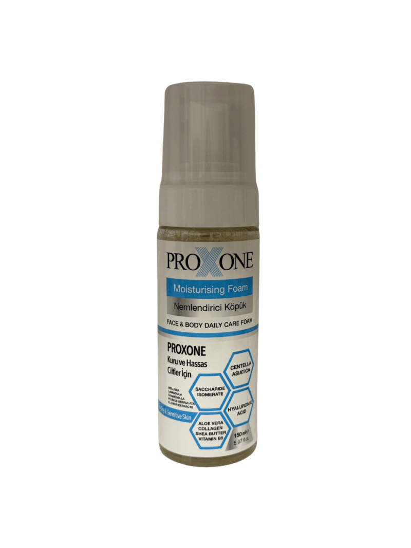 PROXONE NEMLENDİRİCİ GÜNLÜK BAKIM KÖPÜĞÜ Yüz-Vücut 150 ML (Atopik-Kuru-Hassas Ciltler)