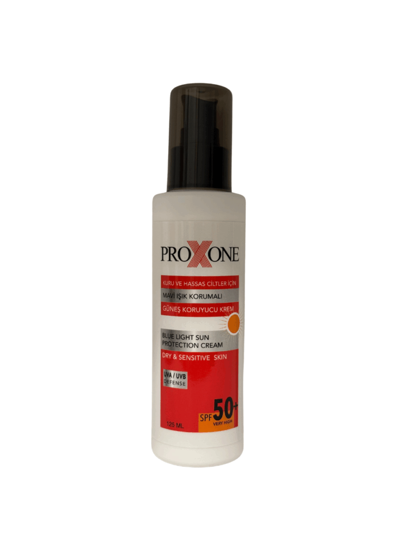 PROXONE SPF 50+ PLUS ATOPİK Kuru ve Hassas Ciltler İçin Mavi Işık Korumalı Su Bazlı Güneş Kremi 125 ML
